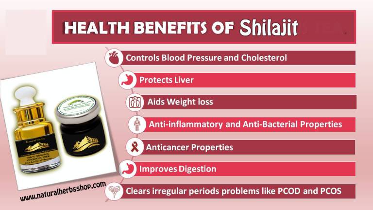 Health benefits of Shilajit naturalherbsshop.com