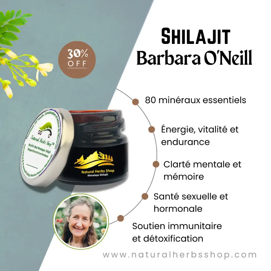 Les bienfaits du Shilajit selon Barbara O'Neill Les bienfaits du Shilajit selon Barbara O'Neill